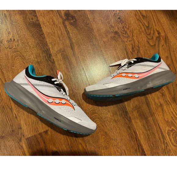 Saucony Men's Ride 16 Running Shoes White Size 13 Everyday Active - Picture 1 of 9